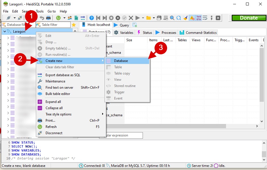 create-a-database-for-nexopos