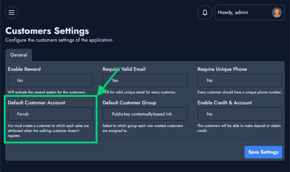 default-customers
