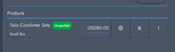 Review the added refund product.
