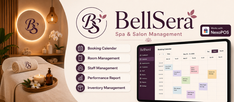 BellSera — Spa & Salon Booking Management for NexoPOS