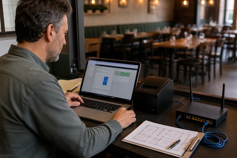 A practical self-hosted POS setup still needs a plan for networking, printing, access, and backups.